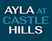 A blue sign with white text that says "AYLA at Castle Hills".