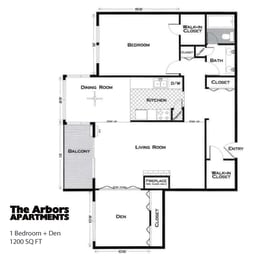  Floor Plan 1.1+den