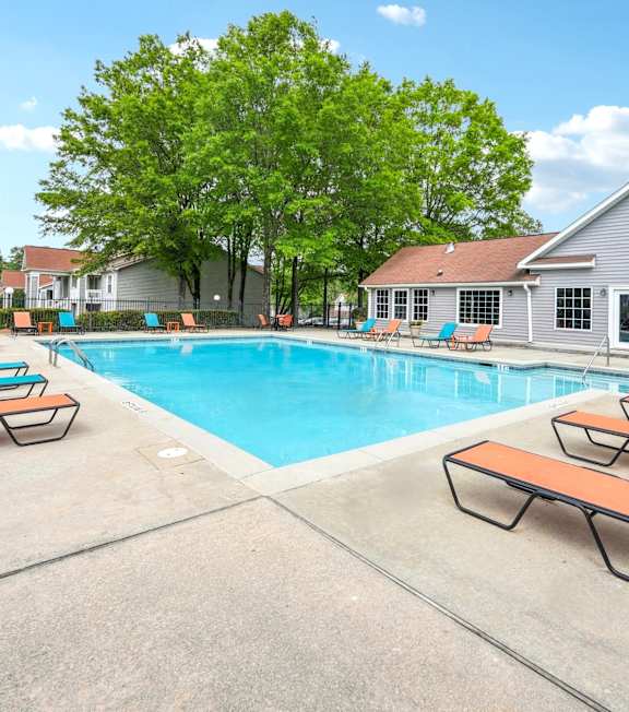 the swimming pool at our apartments