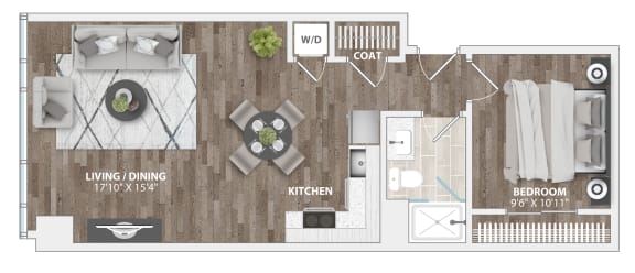 A3A Floor Plan at 1305 Dock Street, Maryland