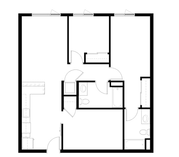 2Bedroom 11 Floor Plan at Victory Northgate Apartments, Seattle, WA