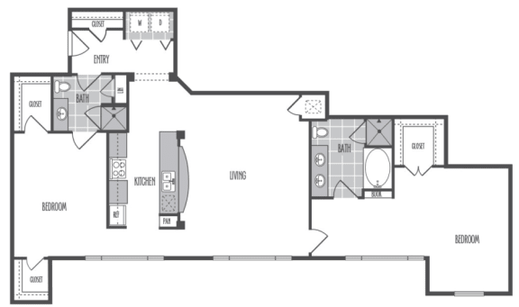 3000Sage - The Sage - 2 Bedroom 2 Bath