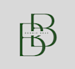 A green logo with the letters B and B intertwined and the name  at Bonnie Brae Apartments, California