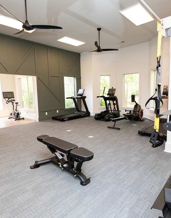Fitness Center at Lakeside Villas Apartments in Hampton, GA, 30228
