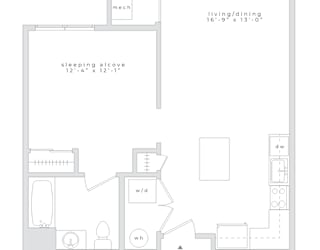 A floor plan for a property by Hartlan studios.
