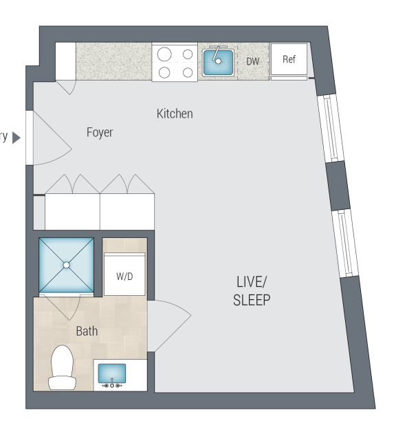 S3 Floor Plan at Reed Row, Washington, DC