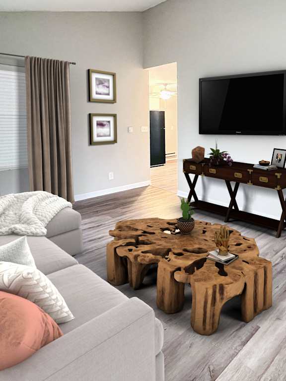 a living room with a couch and a table at Parkway Trails, Florence, KY, 41042