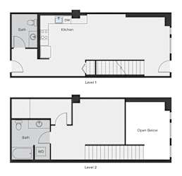 Sparc Apartments Live and Work Loft Floor Plan