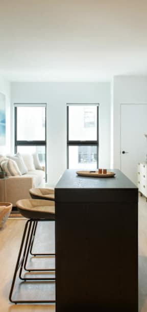 Kitchen small island at Cannery Flats, Bozeman, 59715