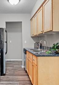 Contemporary Kitchen at Granite Ridge Apartments, Brooklyn Park, Minnesota