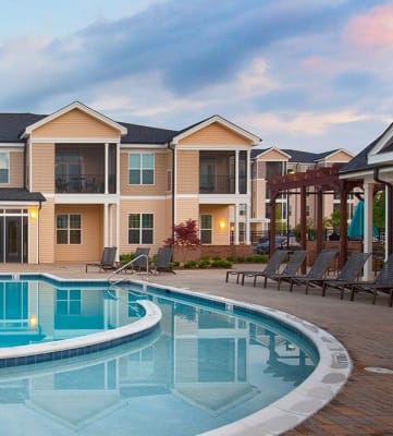 Luxurious Pool with Sundeck and Clubhouse Access at Abberly Crest Apartment Homes, Lexington Park, Maryland