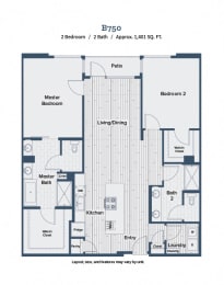  Floor Plan B750