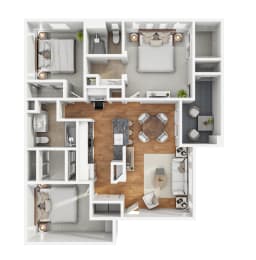 C1 Floor Plan at The Preserve by Picerne, N Las Vegas, NV, 89086