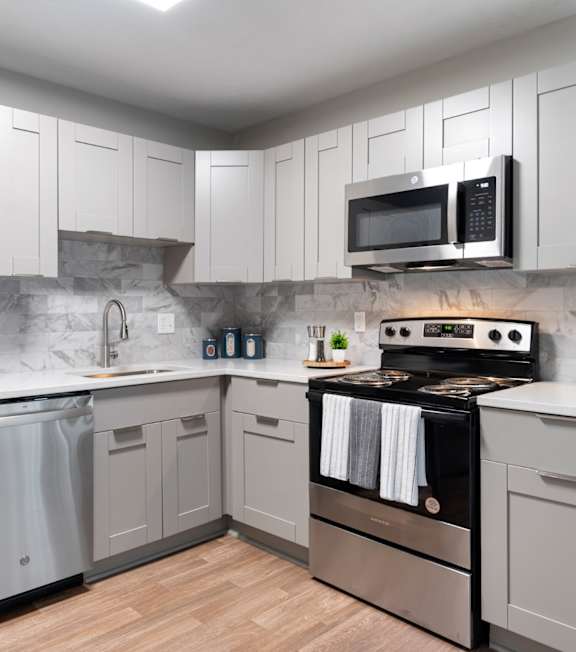 Modern Kitchen with Cabinetry at The Arbors at Smyrna in Smyrna, GA, 30080