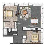 2Bed 1Bath C Floor Plan at Stella St. Paul Apartments, St. Paul, MN