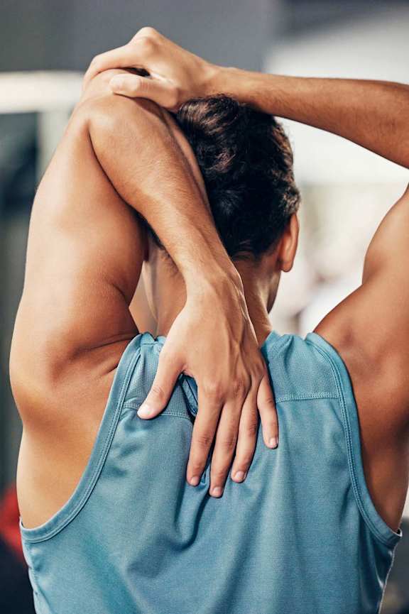 Person Stretching his hand at Amara Luxury Apartments, Sacramento, 95834