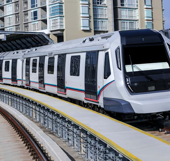 Train at The Yancey Apartments, Charlotte