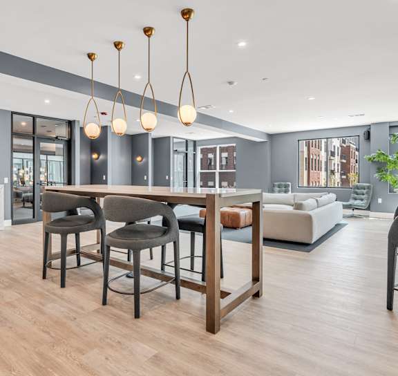 Coworking space at Luxe 360 on Centerpointe Apartments, Midlothian, 23114