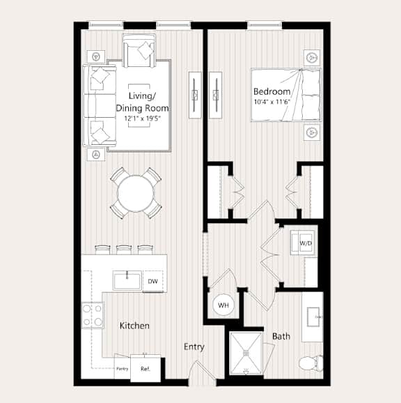 A8-A, A8-B, A8-C Floor Plan at Huxley Scottsdale, Scottsdale, AZ