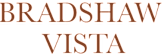The image displays the words "BRADSHAW VISTA" in a serif font.