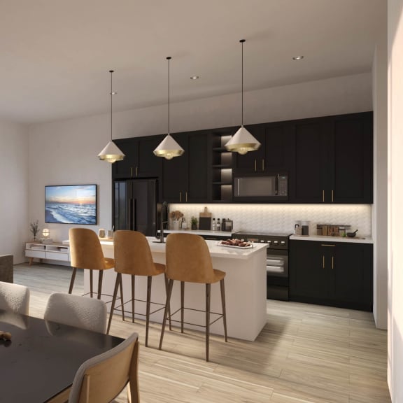 Living Room With Kitchen at The Common, Phoenix, 85018