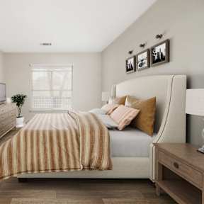 Bedroom at Bridgewater Apartments in Duluth, GA, 30096