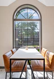 A dining room with a table and chairs. at Highland Park Apartment Homes, Overland Park, KS, 66214