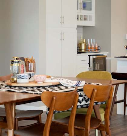 Kitchen with Dining Area at Galante at Parkside Apartments in Apple Valley, MN