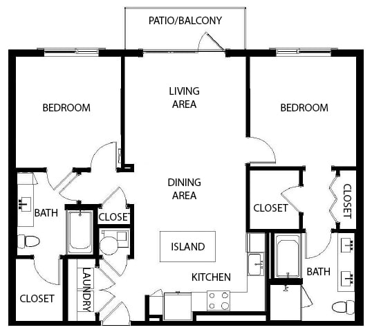 Axio at Carillon - B5 - 2 Bedroom - 2 Bath - 2D
