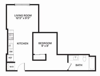 B3 Floor Plan at Corner 63, Seattle, WA 98115