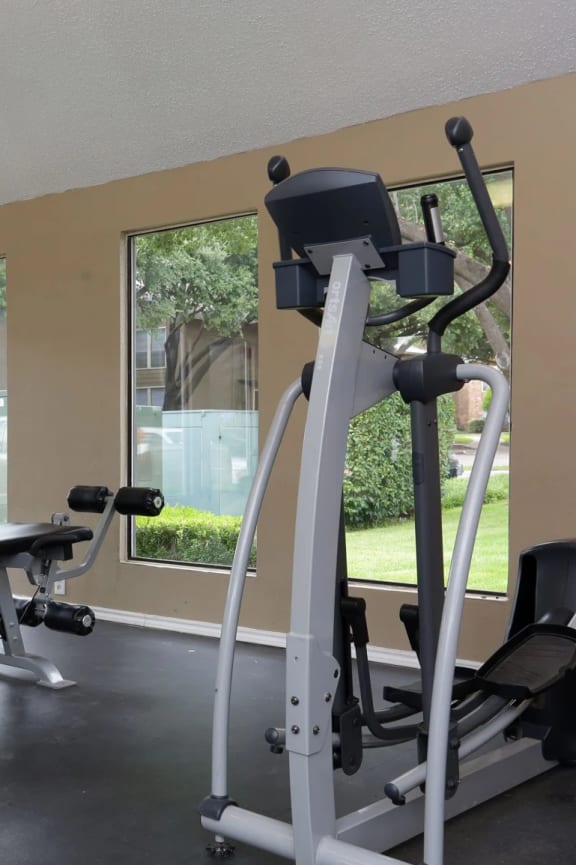 a gym with a lot of exercise equipment