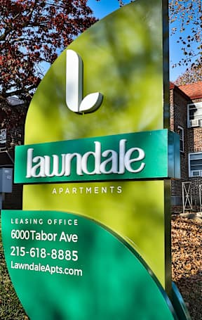 Signage at Lawndale Apartments, Philadelphia, PA 19111