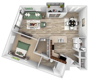 bedroom floor plan an in 1 bed 1 bath