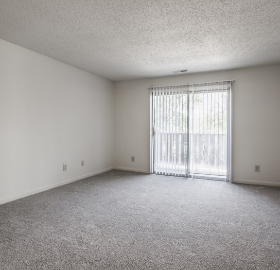 spacious living room at Bavarian Village Apartments, Indianapolis, IN, 46235
