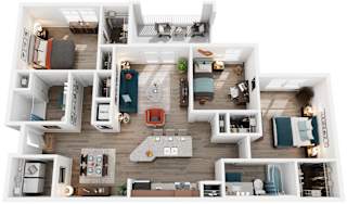 3 Bed 2 Bath Floor Plan | 1,431 Sq. Ft. at Capstone at Banks Crossing, Commerce, Georgia