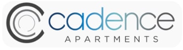 The image is a logo of a company named "Cadence Apartments".