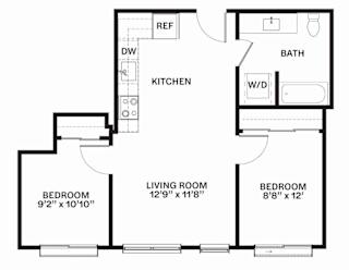 E3 Floor Plan at Corner 63, Washington 98115
