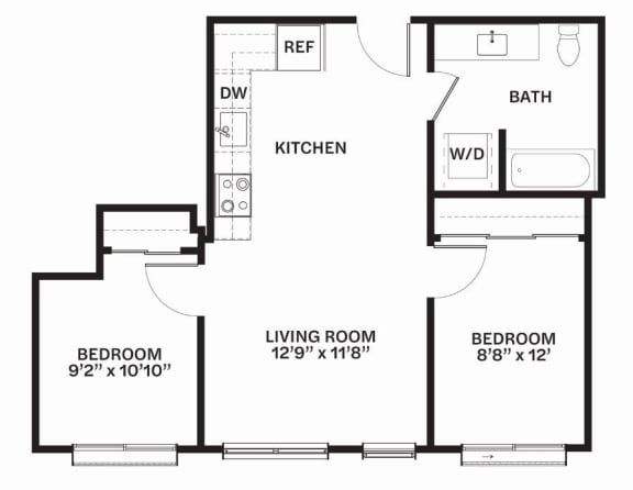 E3 Floor Plan at Corner 63, Washington 98115
