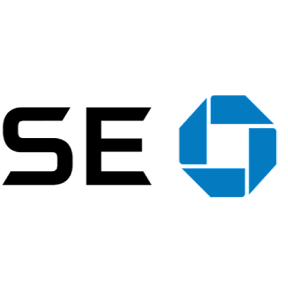 a blue and black background with the csfb logo