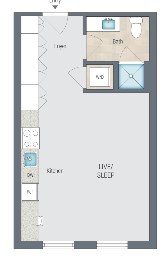 S1 Floor Plan at Reed Row, Washington