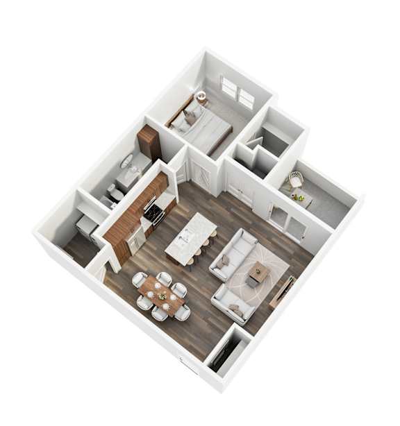 1 bed 1 bath C at Stonegate Crossing Apartments, Clive, IA