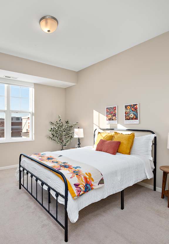 Cozy Bedroom at The Winslow 62+ Apartments, Minnesota