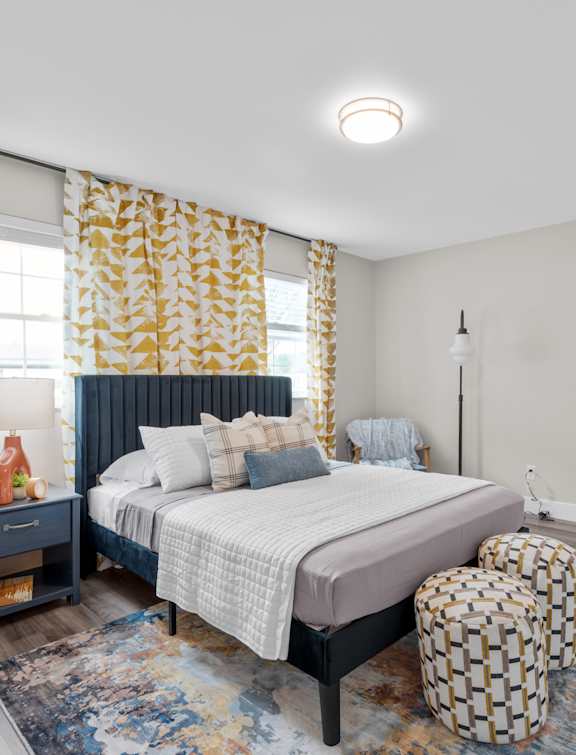 Master Bedroom at The Rand Apartments, Columbus