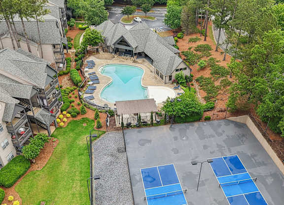 Tennis courts and pool