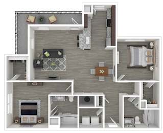Oakridge Floor Plan at Caldwell, Houston, TX, 77084
