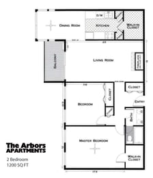  Floor Plan 2.1bed