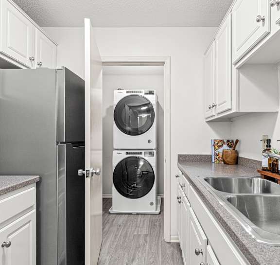 White Kitchen at The Bosk Apartment Homes, Woodbury, Minnesota