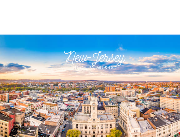 an aerial view of the city