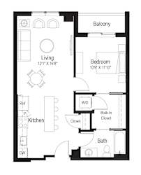 A3 Floor Plan at Rialto, District of Columbia