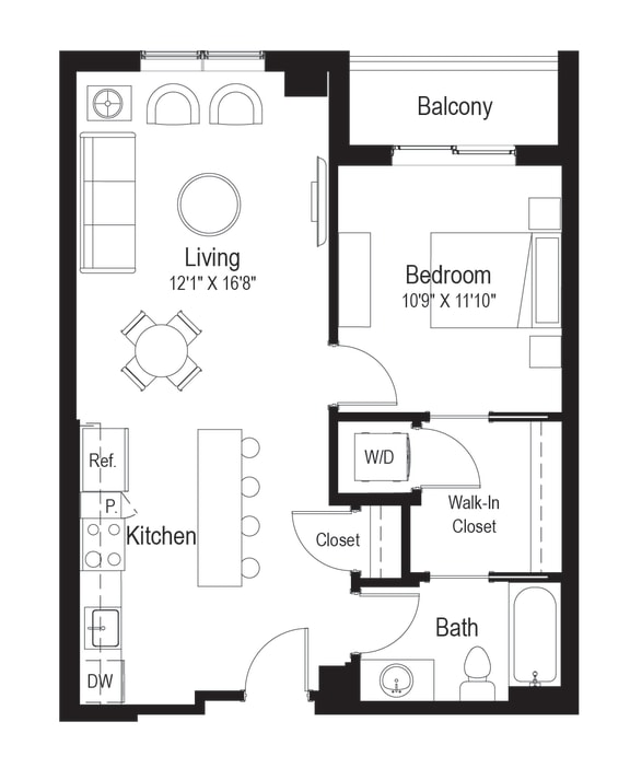 Floor Plan  A3 Floor Plan at Rialto, District of Columbia